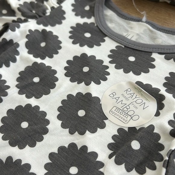 Milkberry Baby Girl Bamboo Long Sleeve Pants Headband 0-3 3-6 6-9 months - Picture 7 of 7